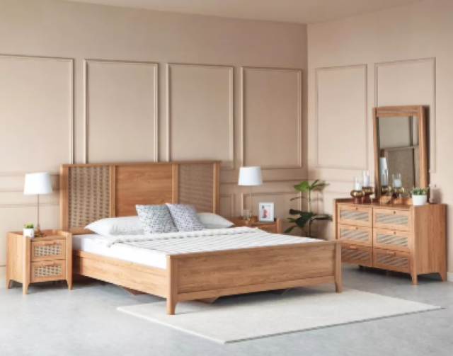 Java 5-Piece King Bedroom Set - 180x200 cm