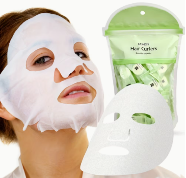 50pcs Compression Facial Mask Paper, Non-woven Moisturizing Wet Compress Mask, Disposable Compressed Mask.